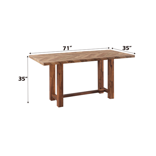 Acme Furniture Gilsea Brown Counter Height Table