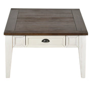 Steve Silver Cayla Dark Oak White Cocktail Table
