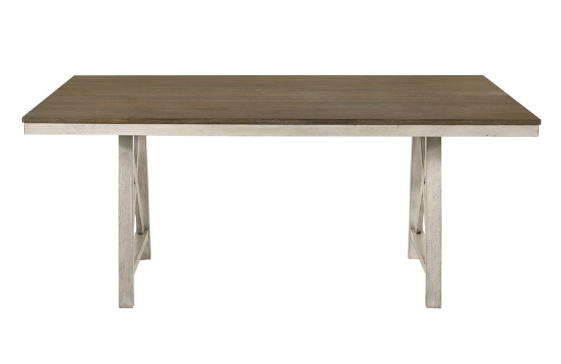 New Classic Furniture Somerset Vintage White Dining Table
