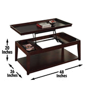 Steve Silver Clemson Merlot Cherry Lift Top Cocktail Table
