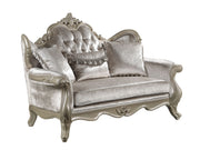 Acme Furniture Libertee Beige Loveseat with 3 Pillows