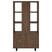 Coaster Furniture Maddox Walnut Brown 3 Dhelf Bookcase