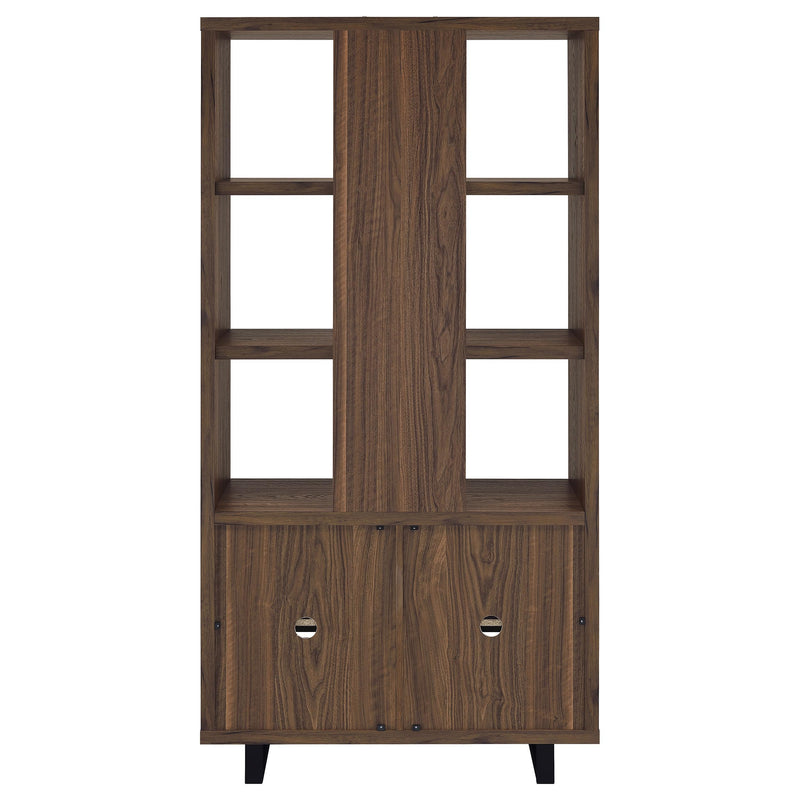 Coaster Furniture Maddox Walnut Brown 3 Dhelf Bookcase