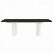 Acme Furniture Carena White Walnut Dining Table