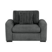 Home Elegance Athena Gray 3pc Living Room Set