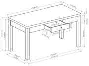 Crown Mark Rylee Faux Marble Desk