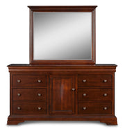 New Classic Furniture Versaille Cherry Dresser And Mirror