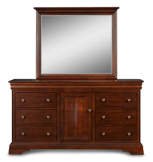 New Classic Furniture Versaille Cherry Dresser And Mirror