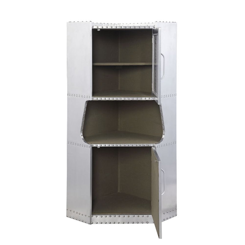 Acme Furniture Brancaster Aluminum Corner Cabinet