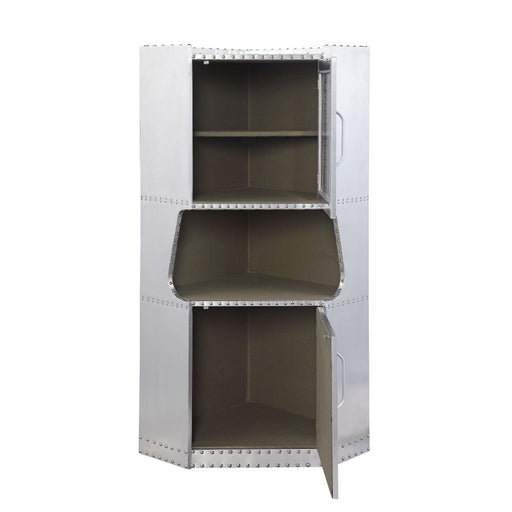 Acme Furniture Brancaster Aluminum Corner Cabinet