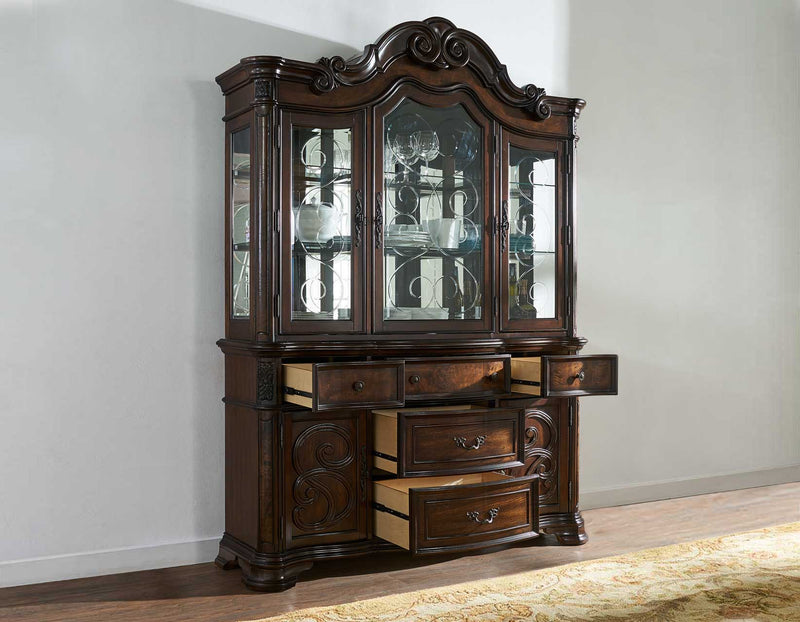 Steve Silver Royale Warm Brown Pecan Buffet and Hutch