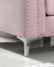 Glory Furniture Pompano Burgundy Velvet Loveseat