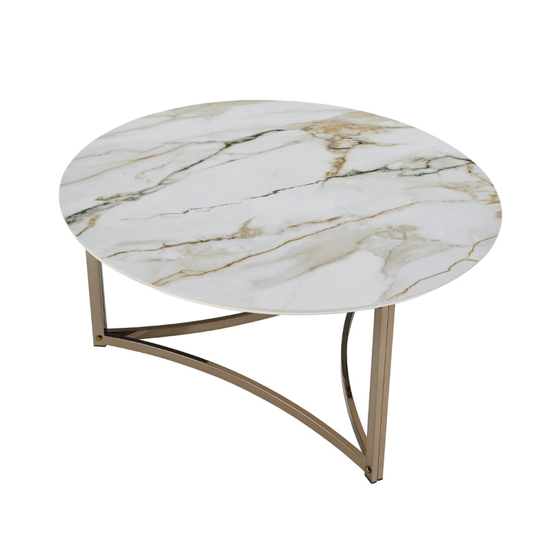 Acme Furniture Aziz Champagne Coffee Table