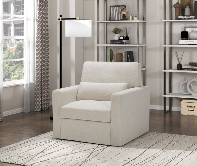 Home Elegance Pompano Gray Swivel Chair
