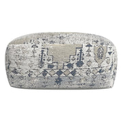 Steve Silver Kira Green Blue White Jacquard Woven Pouf