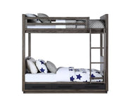 Acme Furniture Estevon Gray Oak Twin Over Twin Bunk Bed