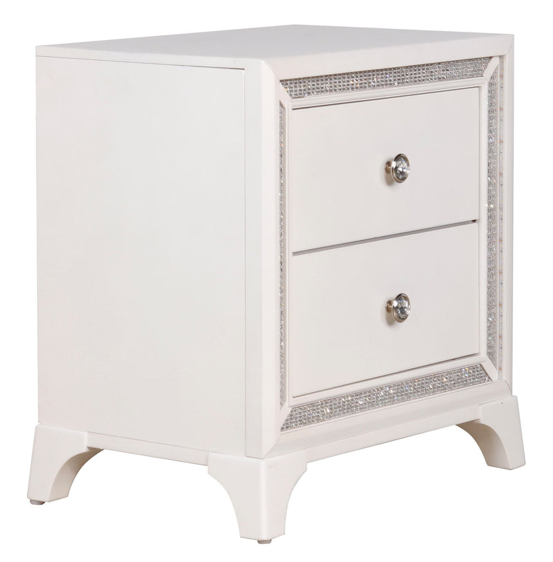Steve Silver Cassie Off White Nightstand