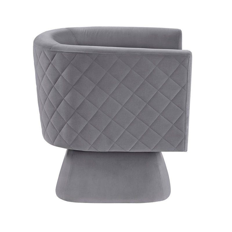 Home Elegance Candace Taupe Swivel Chair