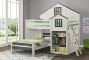 Acme Furniture Ratana White Gray Twin Bed