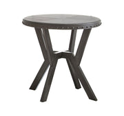 Steve Silver Alamo Gray Round End Table