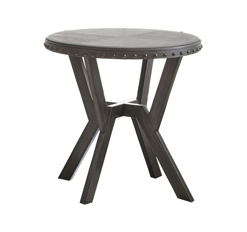 Steve Silver Alamo Gray Round End Table