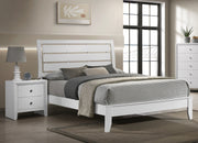 Crown Mark Evan White Night Stand