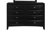 Global Furniture Linda Merlot Dresser and Mirror