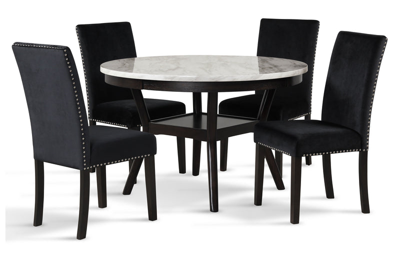New Classic Furniture Celeste Black Dining Table
