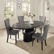 Acme Furniture Marioly Ash Black Gray 5pc Dining Room Set