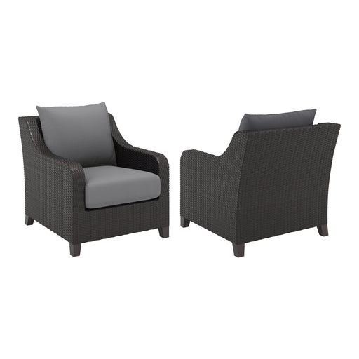2 New Classic Furniture Skye Gray Patio Club Chairs