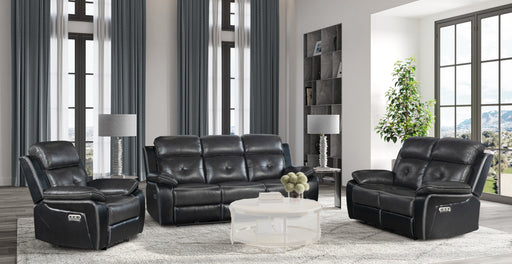 Global Furniture U5050 Black 3pc Living Room Set