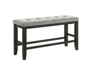 Crown Mark Bardstown Wheat Charcoal Counter Height Bench