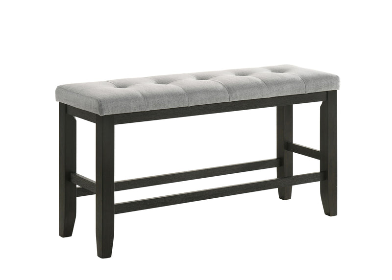 Crown Mark Bardstown Wheat Charcoal Counter Height Bench