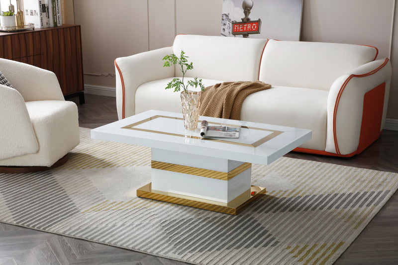 Glory Furniture White Gold GM0169 Coffee Table