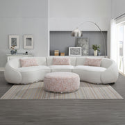 Acme Furniture Sahara Beige Sectional with Ottoman