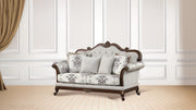 Galaxy Home Gloria White 3pc Button Tufted Living Room Set