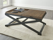 Steve Silver Topeka Brown Walnut Cocktail Table