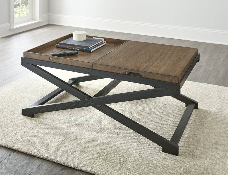 Steve Silver Topeka Brown Walnut Cocktail Table