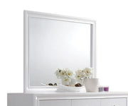 Galaxy Home Matrix White Wood Mirror