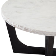 Steve Silver Chrissy White Marble Cocktail Table