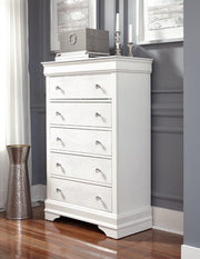 Global Furniture Pompei Metallic Grey Chest
