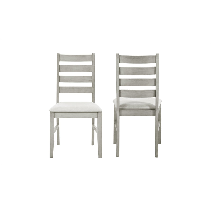 2 New Classic Furniture Pascal Driftwood Ladderback Dining Chairs