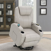 Coaster Furniture Sanger Grey Power Lift Massage Recliner