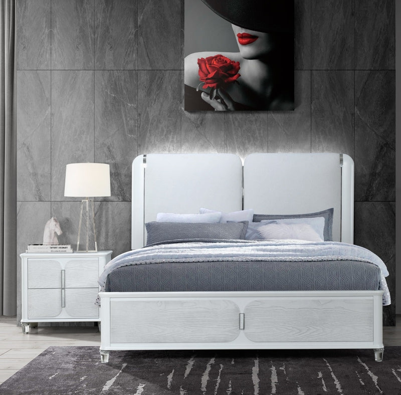 Global Furniture Apollo Grey Nightstand