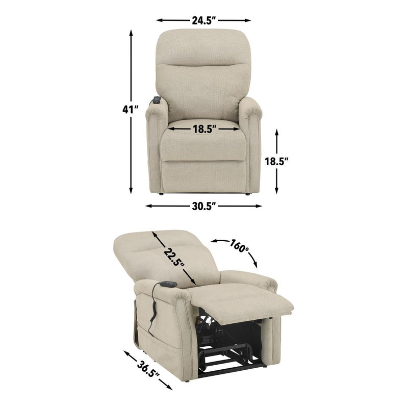 Steve Silver Rhodes Tan Power Lift Chair