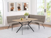 Coaster Furniture Dodson Grey Nook Dining Bench