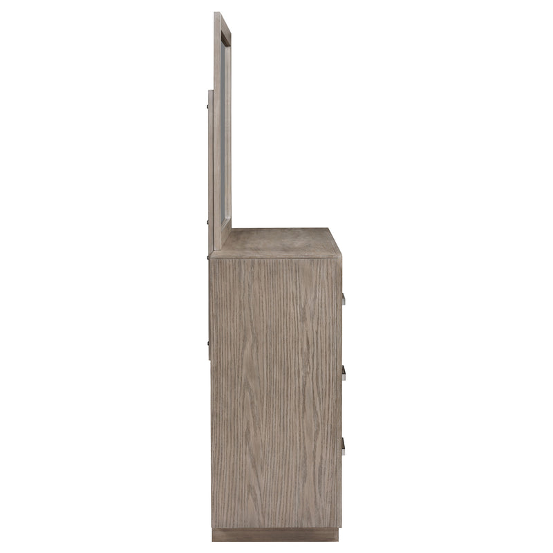 Coaster Furniture Kenora Barley Brown Beige Dresser and Mirror