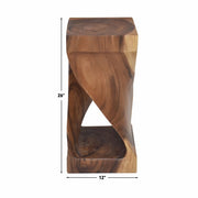 Steve Silver Solana Natural Brown Accent Side Table