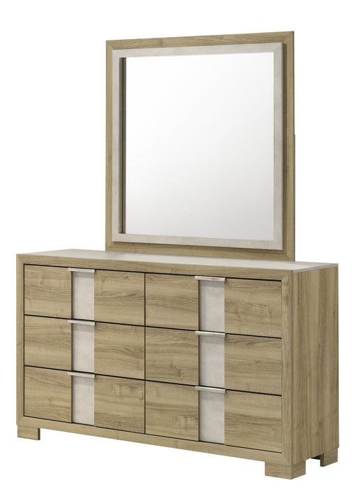 Crown Mark Rangley Driftwood Dresser and Mirror