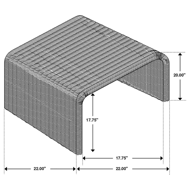 Coaster Furniture Cahya Black Sqaure End Table